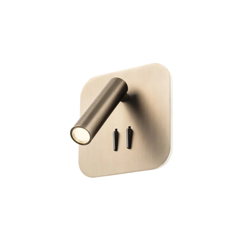 Wall Lights Quda 01-4776 – REDO LED wall light with switch in antique bronze, 1x6W, 2700K, IP20