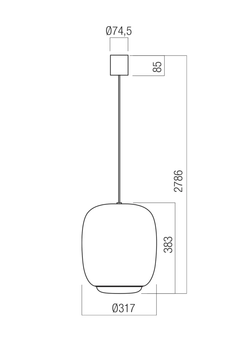 Dubbo 01-4800 – REDO LED pendant in matt brown, 21W, 2700K, IP20
