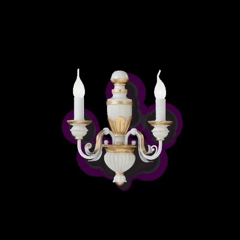 Firenze AP2 012902 – Ideal Lux wall light in gold, 2X40W, IP20