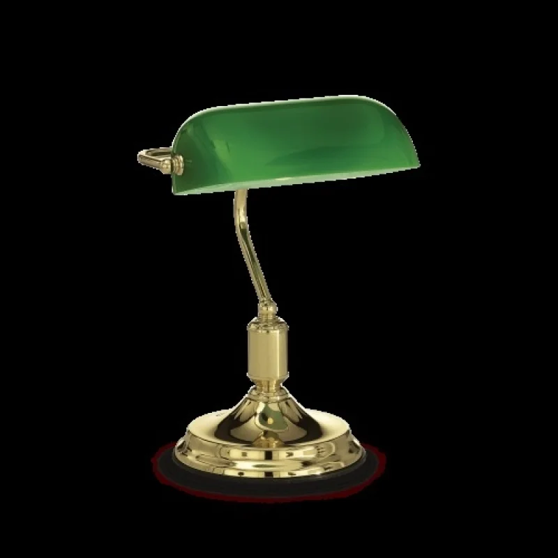 Lawyer TL1 Gold 013657 – Ideal Lux table lamp in brass, 1X60W, IP20