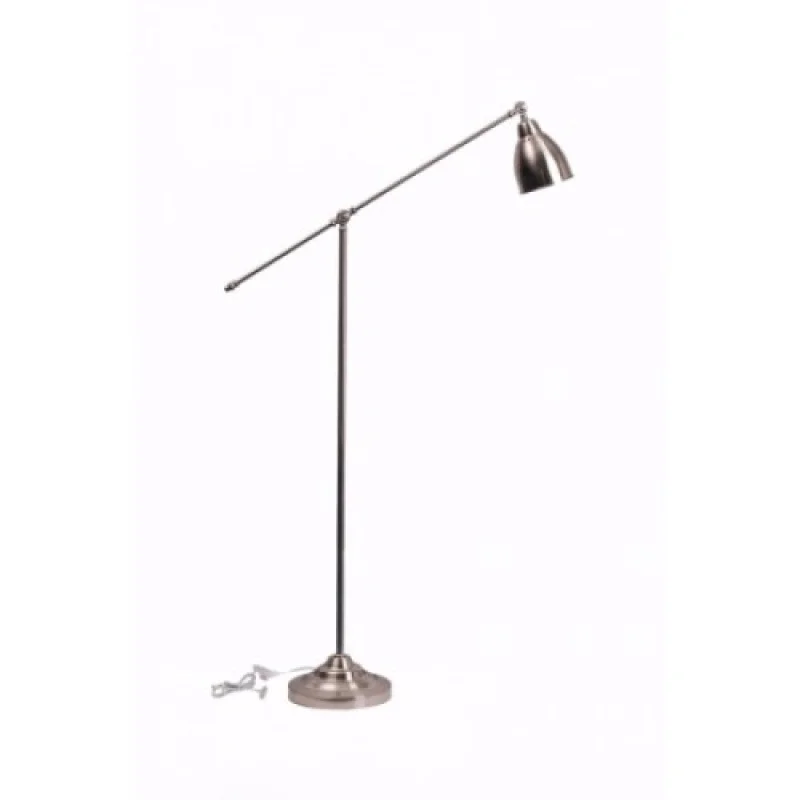 Newton PT1 Satin Nickel 015286 – Ideal Lux floor lamp in matt chrome, 1X60W, IP20