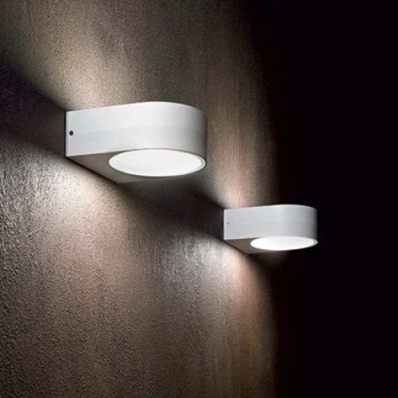 Outdoor Wall Lights Iko AP1 White 018522 – Ideal Lux facade wall light in white, 1x60W, IP54