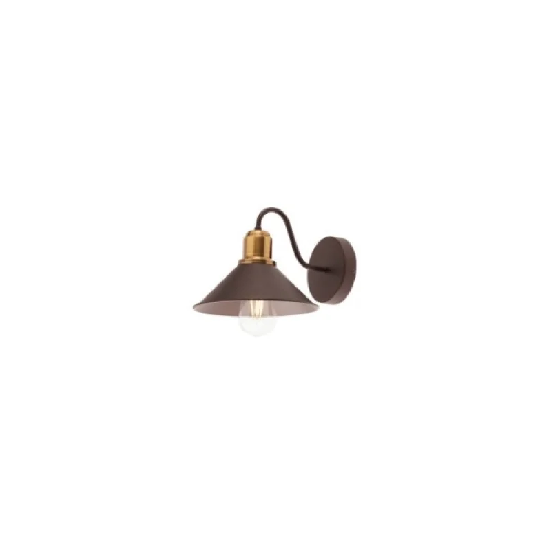 Стенно осветление (аплици) Verner 02-934 – Smarter аплик в матово кафяв, 1X42W, IP20