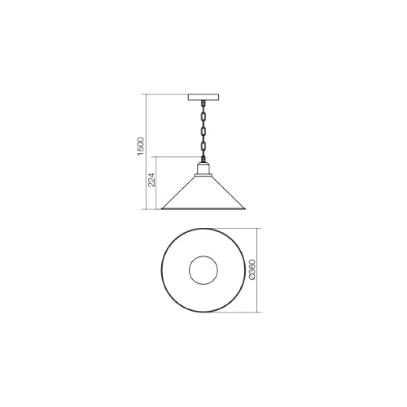 Verner 02-937 – Smarter пендел в матово кафяв, 1X42W, IP20