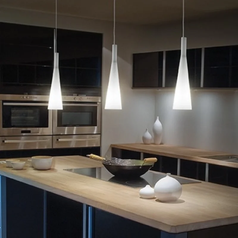 Pendant Lights Milk SP3 030326 – Ideal Lux pendant in white, 3X60W, IP20