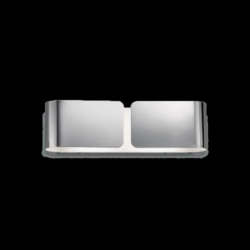 Wall Lights Clip AP2 Small Chrome 031361 – Ideal Lux wall light in chrome, 2x60W, IP20