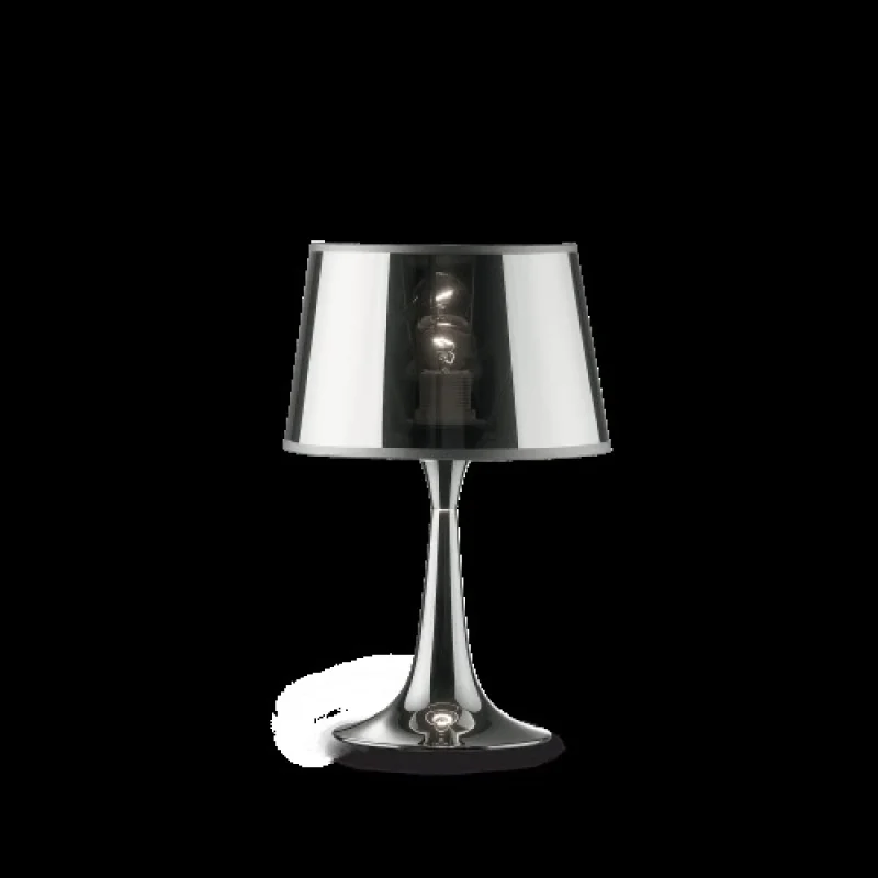 Table Lamps London Cromo TL1 Small 032368 – Ideal Lux table lamp in chrome, 1X60W, IP:20