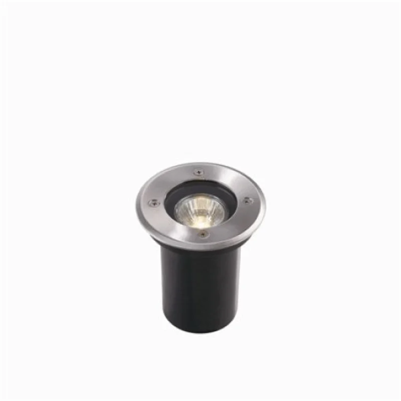 Park PT1 Smal 032832 – Ideal Lux downlight for recessed mounting in ground in matt chrome, 1X50W, IP54
