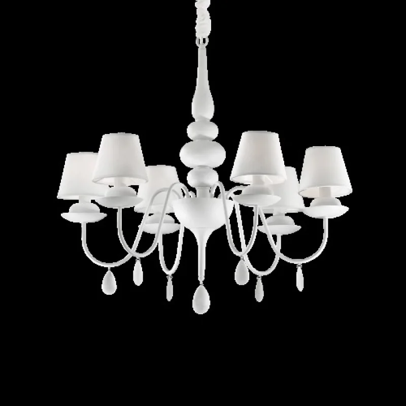 Blanche SP6 White 035581 – Ideal Lux полилей в бял, 6X40W, IP20