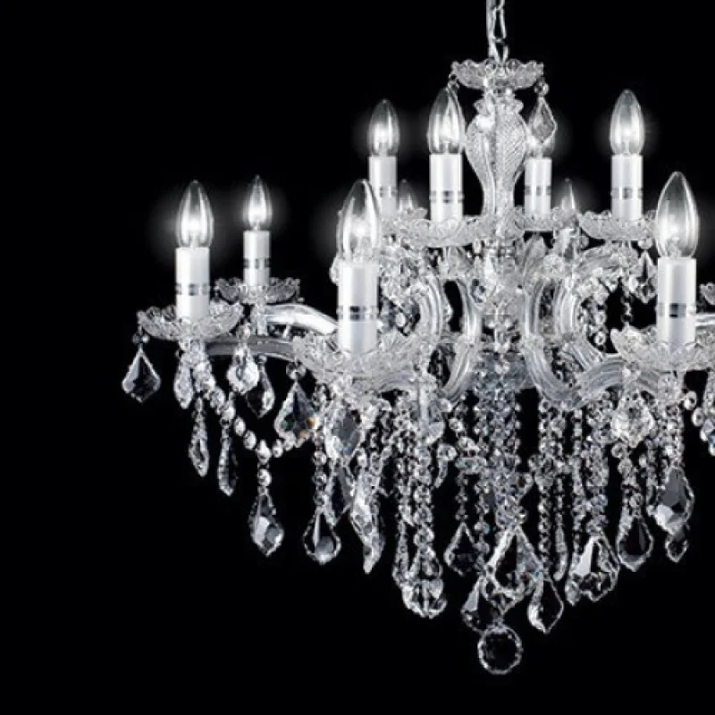 Florian SP12 Chrome 035604 – Ideal Lux полилей в хром, 12X40W, IP20