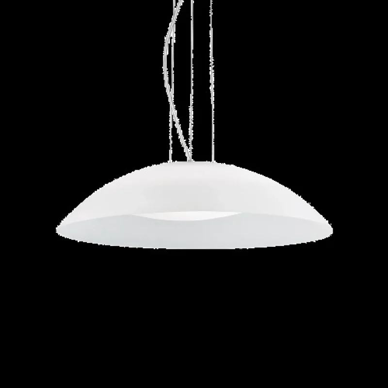 Pendant Lights Lena SP3 D64 White 035727 – Ideal Lux pendant in white, 3X60W, IP20