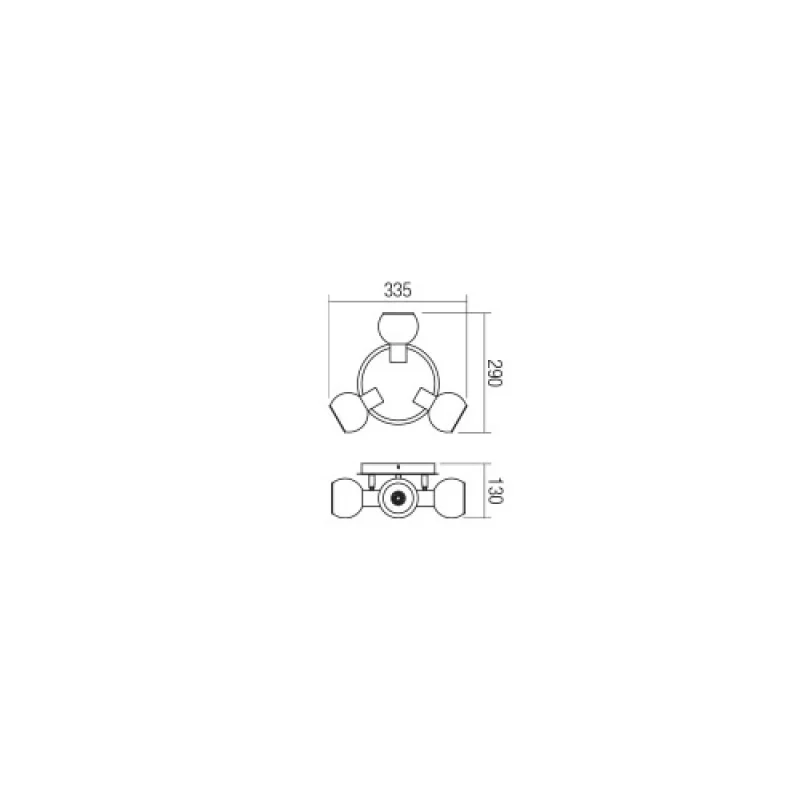 Magis 04-481 – Smarter spotlight in matt black, 3X28W, IP:20