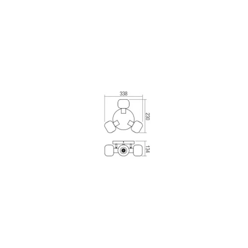 Amber 04-485 – Smarter спот в матово черен, 3X28W, IP:20