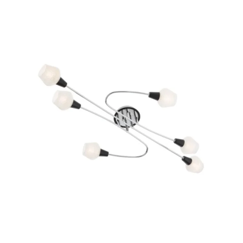 Плафони Clovis 04-490 – Smarter плафон в матово черен, 6X28W, IP:20