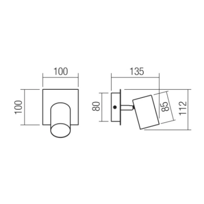 Crius 04-537 – Smarter spotlight in matt black, 1X35W, IP20