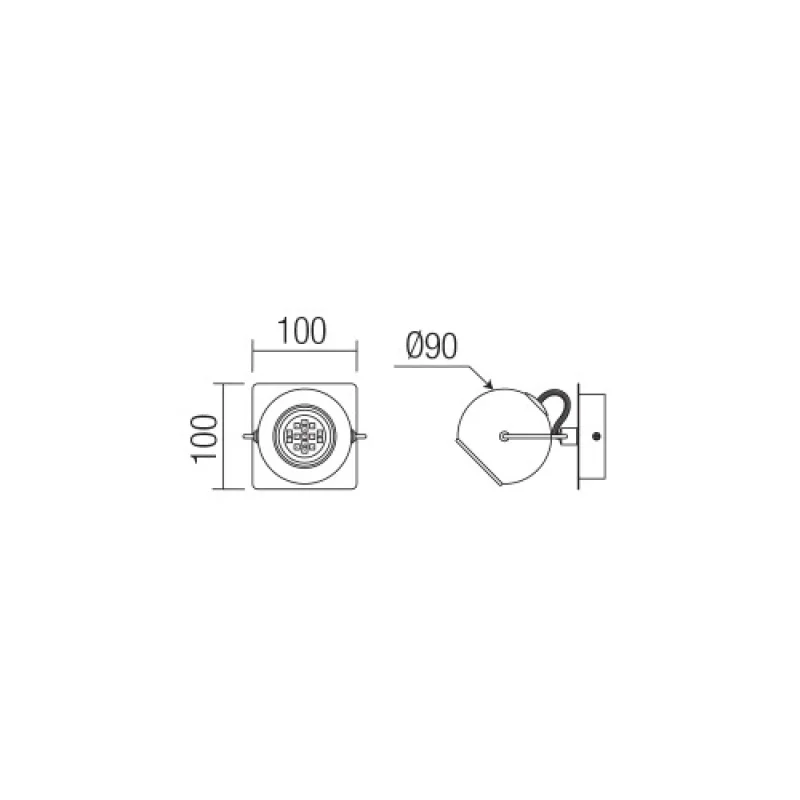 Ward 04-542 – Smarter спот в матово черен, 1X35W, IP20