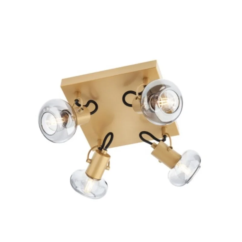 Полилеи Matias 04-549 – Smarter полилей в матово златист, 4X28W, IP:20