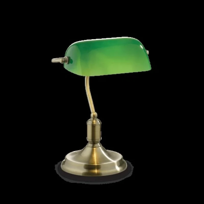 Lawyer TL1 Antique Bras 045030 – Ideal Lux настолна лампа в античен месинг, 1X60W, IP20