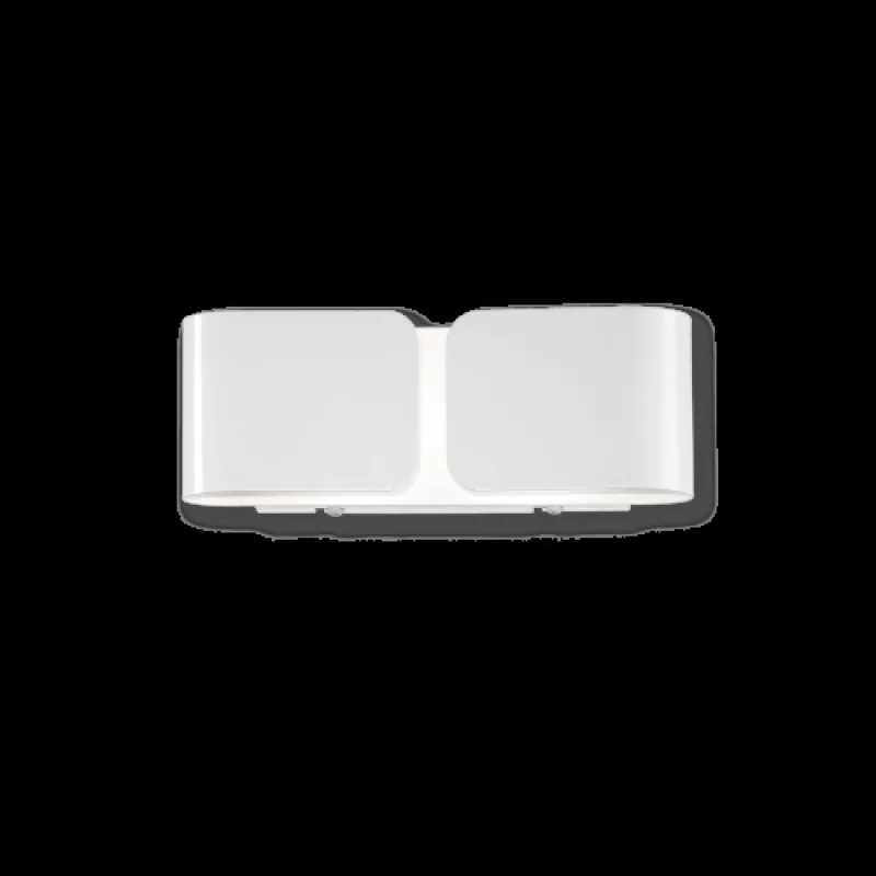 Wall Lights Clip AP2 Mini White 049236 – Ideal Lux wall light in white, 2x40W, IP20
