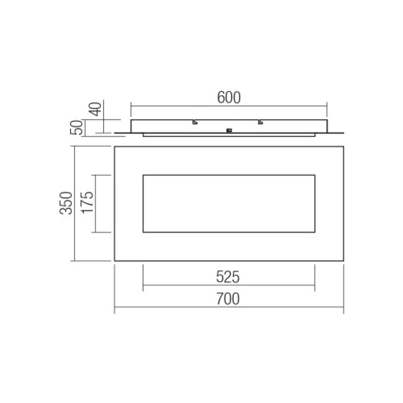 Tatami 05-1000 – Smarter LED панел за външен монтаж в матово черен, 40W, 3000K, IP20
