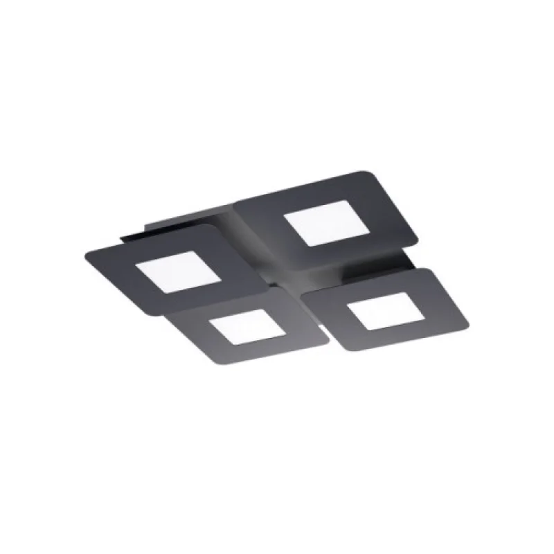 LED плафони Quant 05-1005 – Smarter LED плафон в матово черен, 47W, 3000K, IP20
