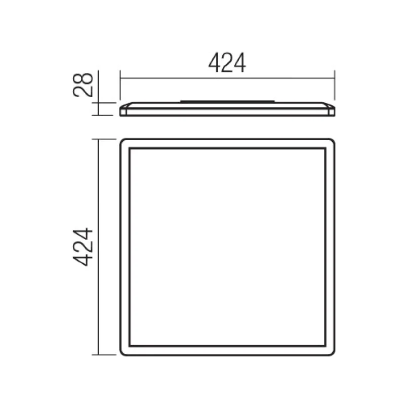 Memo 05-1009 – Smarter LED панел за външен монтаж в матово черен, 24W, 3000K, IP20