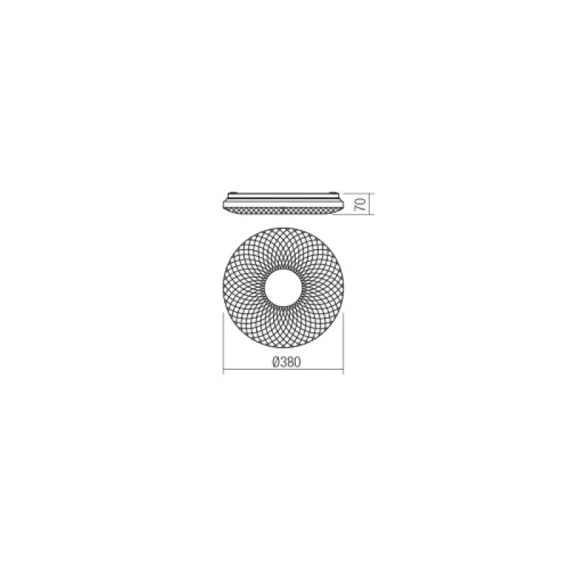 Flora 05-856 – Smarter LED ceiling light in white, 21W, 4000K, IP20