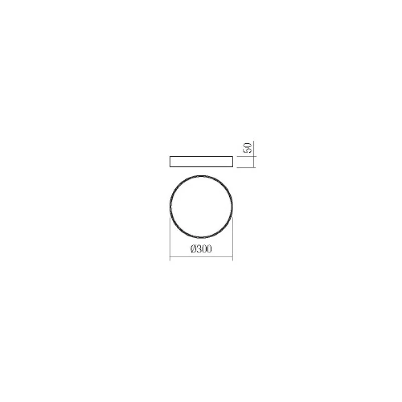 Knob 05-930 – Smarter LED плафон в матово черен, 24W, 6500K, IP20