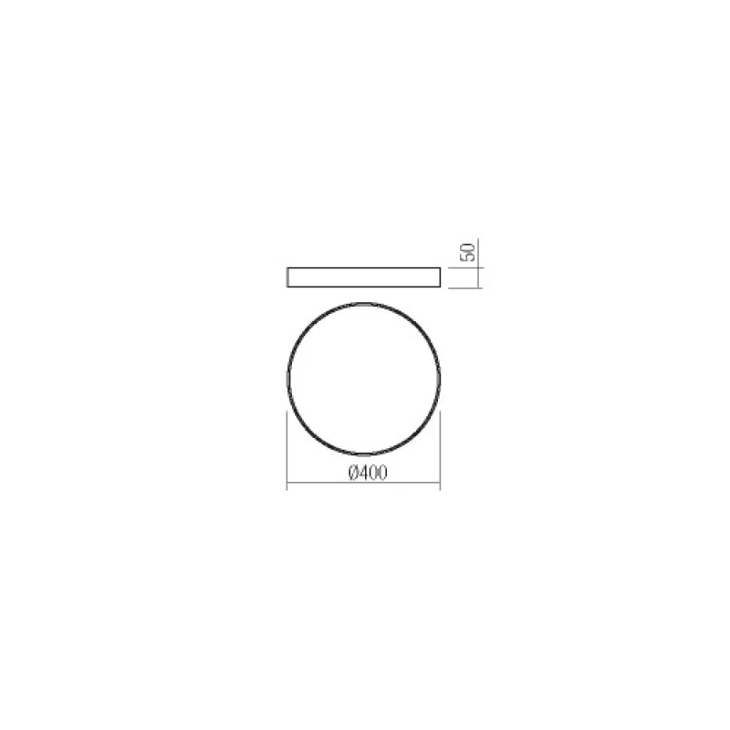 Knob 05-931 – Smarter LED ceiling light in matt white, 36W, 6500K, IP20