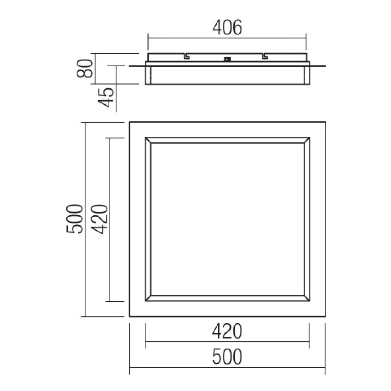 Perimetro 05-979 – Smarter LED плафон в матово черен, 40W, 3000K, IP20