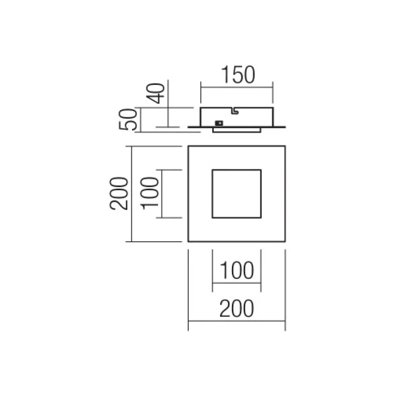 Tatami 05-987 – Smarter LED panel for outdoor mounting in matt gold, 16W, 3000K, IP20
