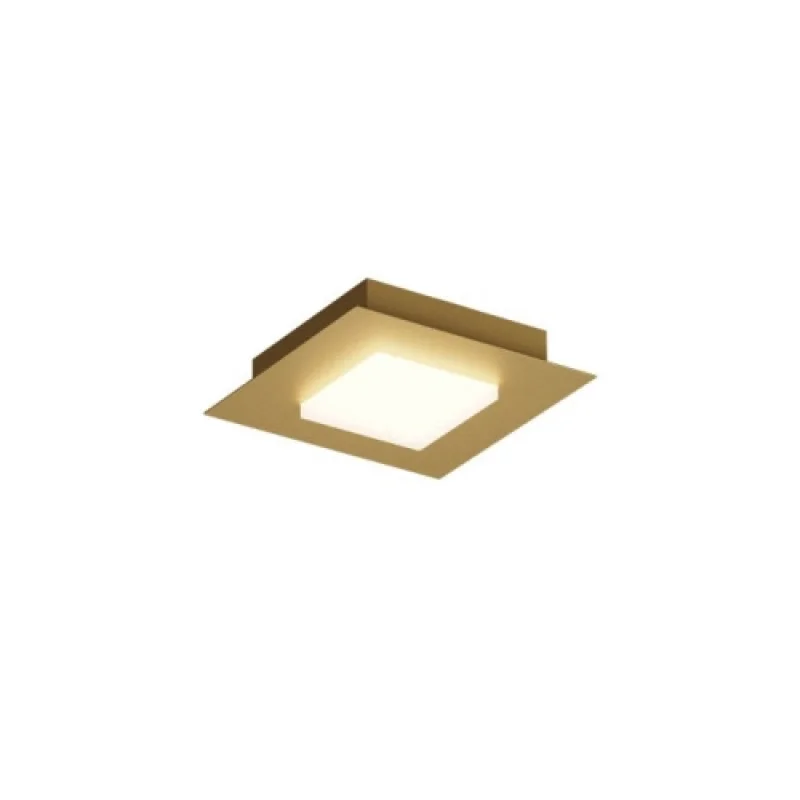 LED Panels Tatami 05-987 – Smarter LED panel for outdoor mounting in matt gold, 16W, 3000K, IP20