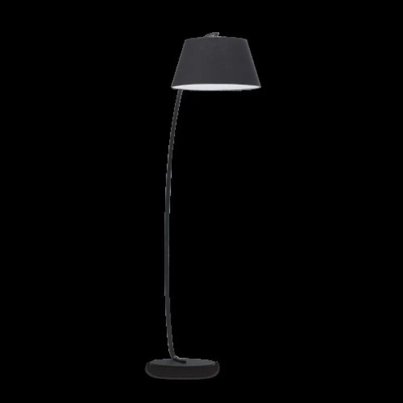 Floor Lamps Pagoda PT1 Black 051765 – Ideal Lux floor lamp in black, 1X60W, IP20