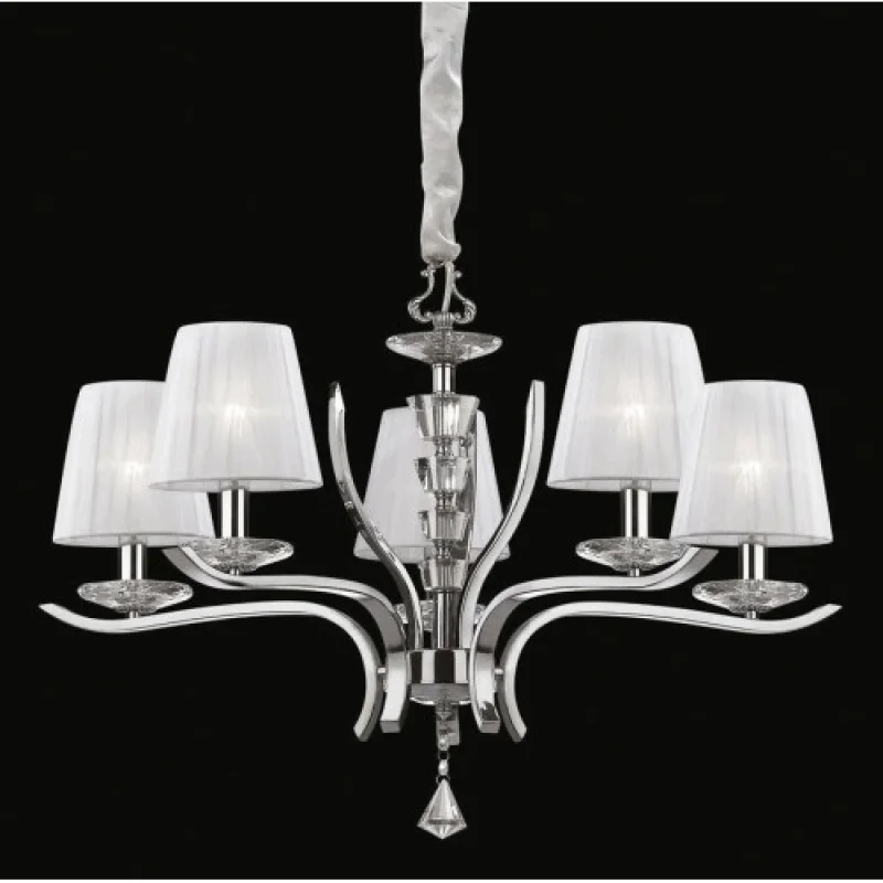 Полилеи Pegaso SP5 066448 – Ideal Lux полилей в бял, 5X40W, IP20