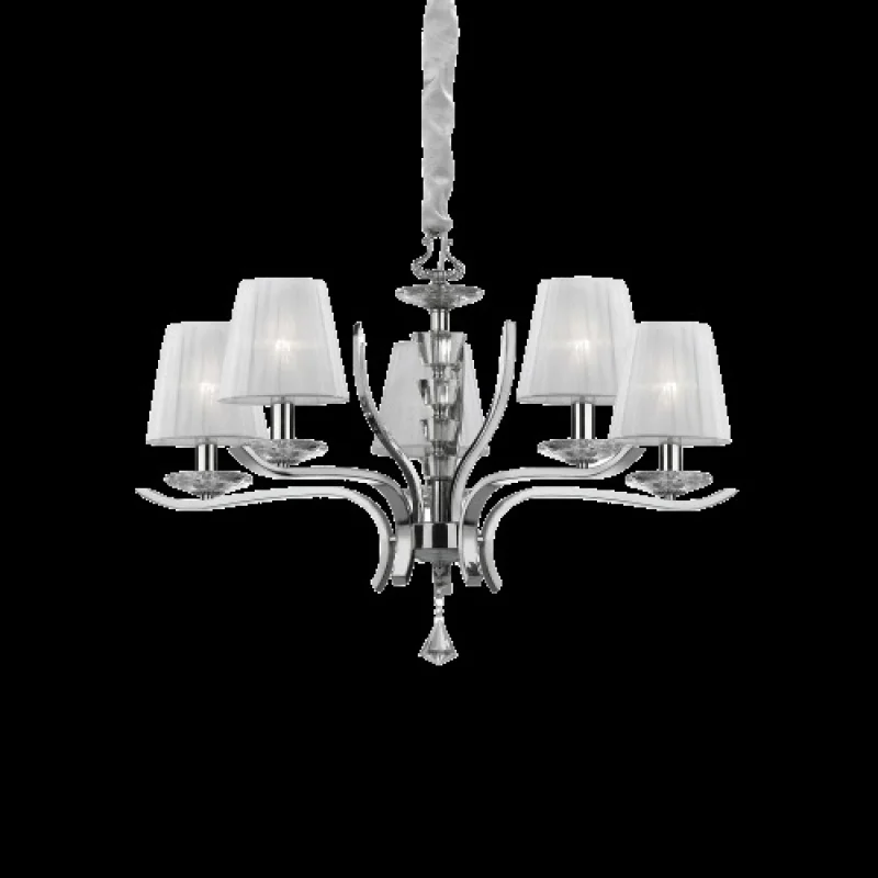 Pegaso SP5 066448 – Ideal Lux полилей в бял, 5X40W, IP20
