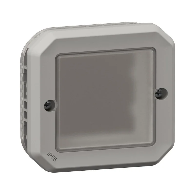 Adapter with flexible membrane for Mosaic mechanism IP55 Grey - Legrand Plexo New 069587L