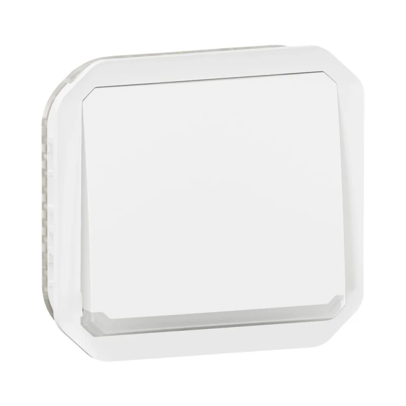 Бутон 10А с подсветка LED 230VA механизъм IP55 Бял - Legrand Plexo New 069632L