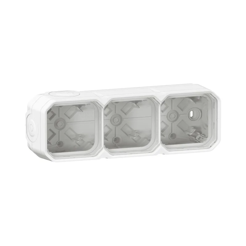 Legrand Кутия 3x ОМ с гумени щуцери IP55 Бял - Legrand Plexo New 069688L