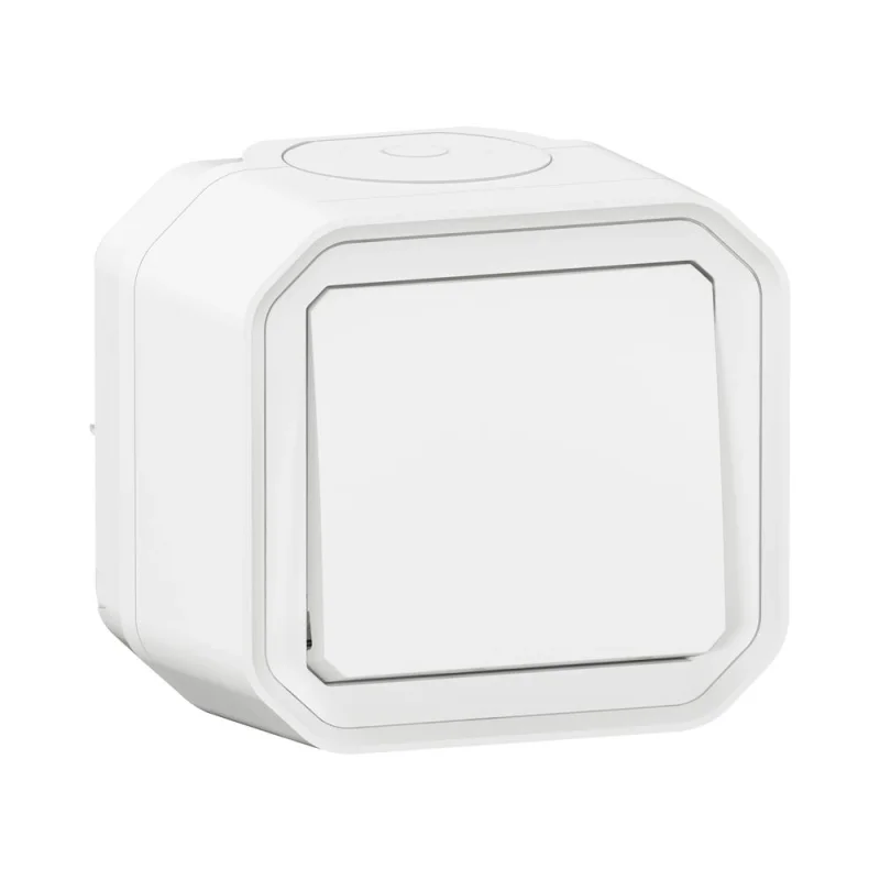 Legrand Push button monobloc 10A IP55 White - Legrand Plexo New 069760L