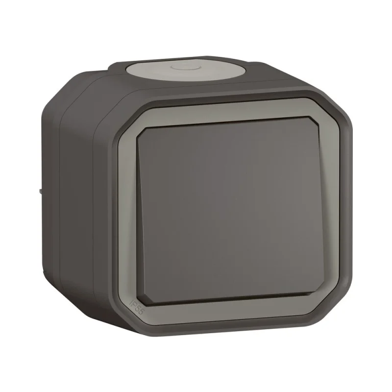 Legrand Девиаторен ключ моноблок 10A IP55 Антрацит - Legrand Plexo New 069761L