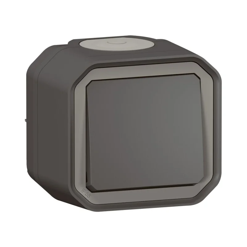 Legrand Бутон моноблок 10A IP55 Антрацит - Legrand Plexo New 069790L