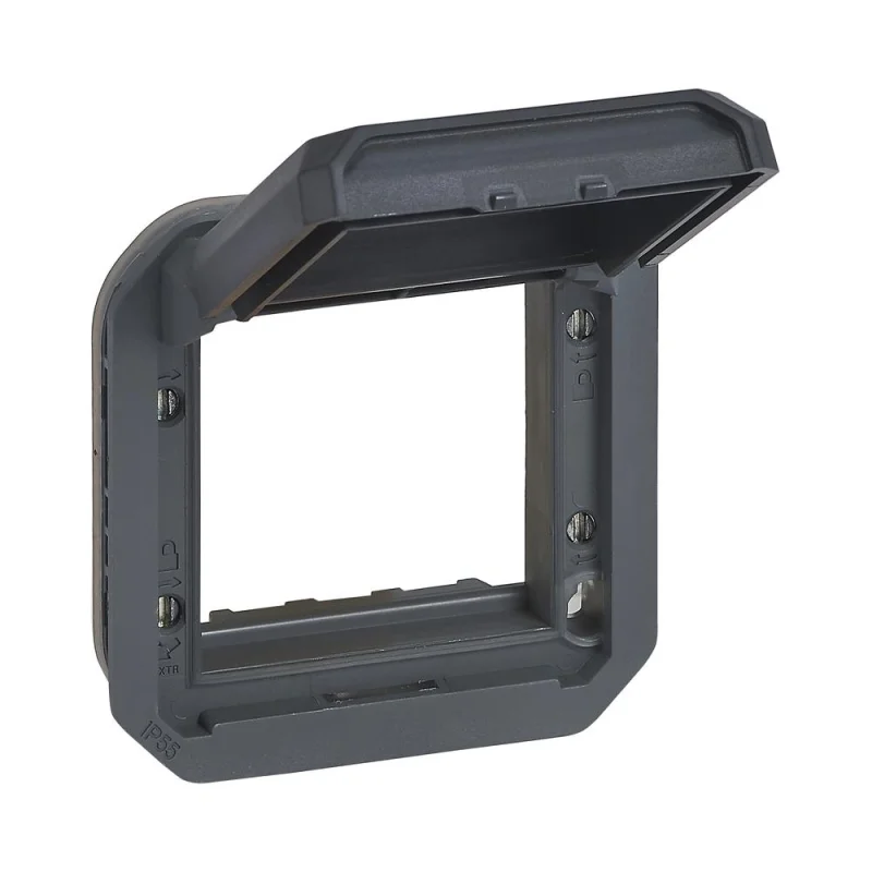 Адаптор плътен капак за Mosaic механизъм IP55 Антрацит - Legrand Plexo New 069830L