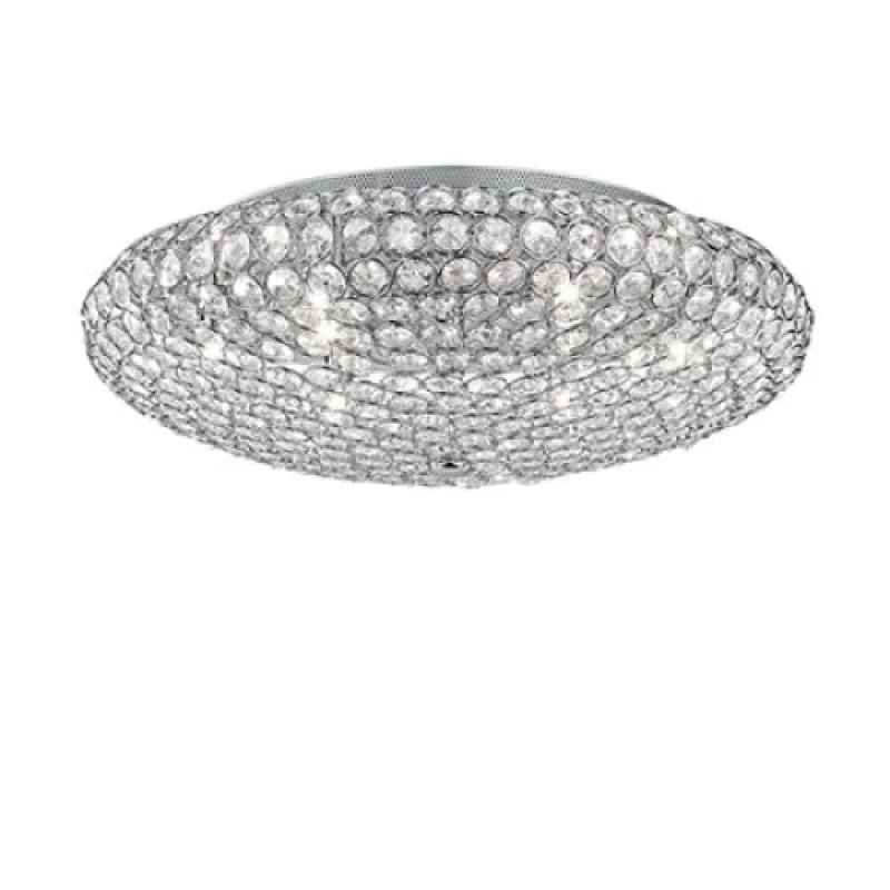 King PL9 CHROME 073255 – Ideal Lux плафон в хром, 9x40W, IP20
