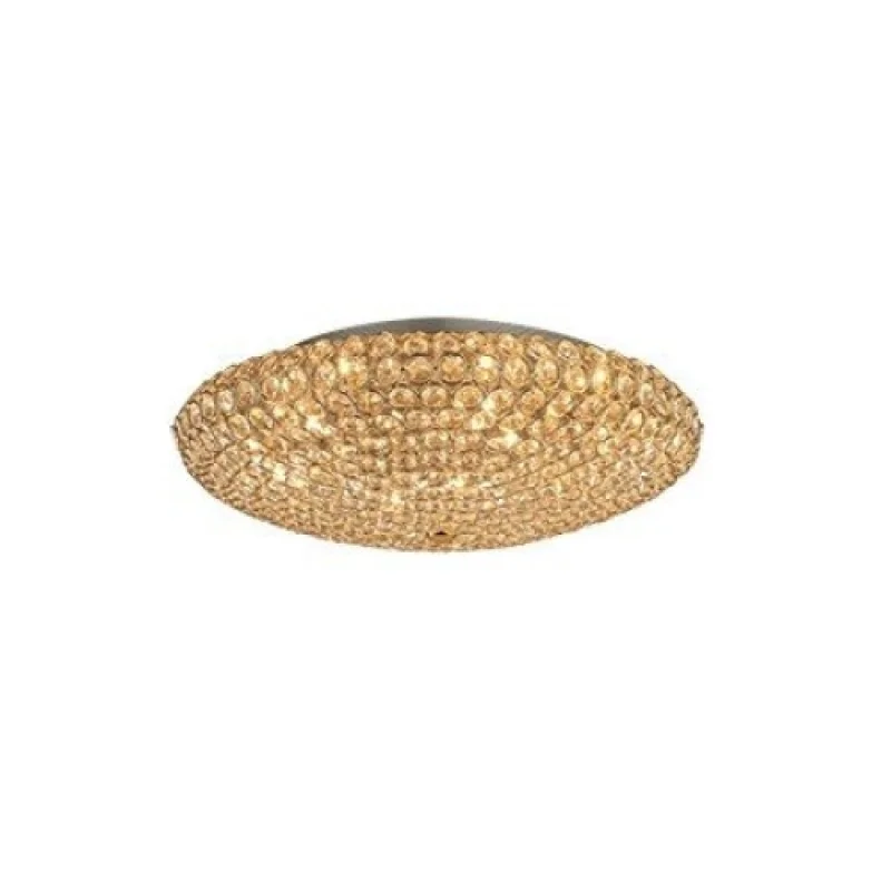 Ceiling Lights King PL9 GOLD 073262 – Ideal Lux ceiling light in brass, 9x40W, IP20