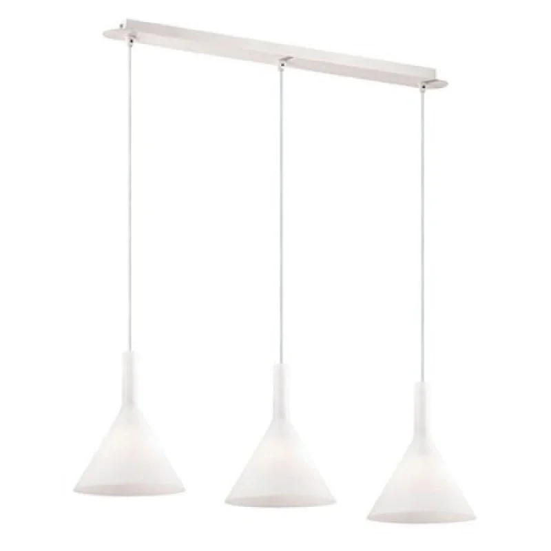 Pendant Lights Cocktail SB3 Small 074245 – Ideal Lux pendant in white, 3x40W, IP20
