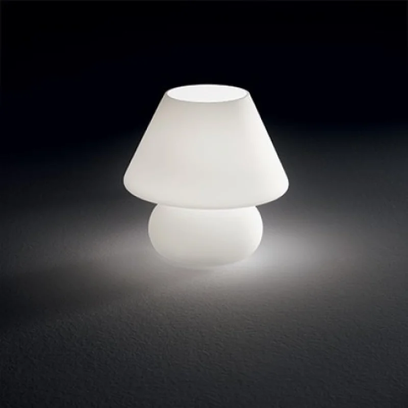 Настолни лампи Prato TL1 BIG 074702 – Ideal Lux настолна лампа в бял, 1X60W, IP20