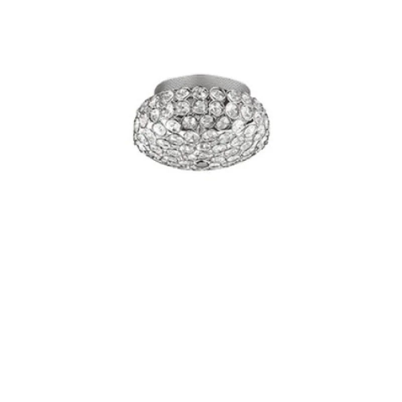 King PL3 CHROME 075389 – Ideal Lux плафон в хром, 3x40W, IP20