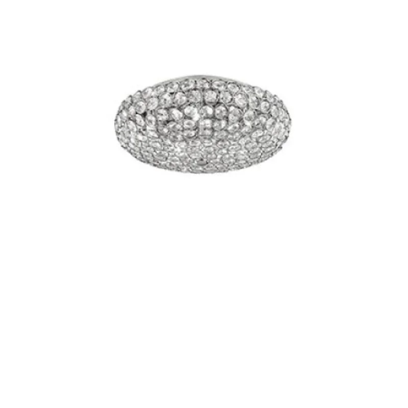 King PL5 CHROME 075419 – Ideal Lux плафон в хром, 5x40W, IP20