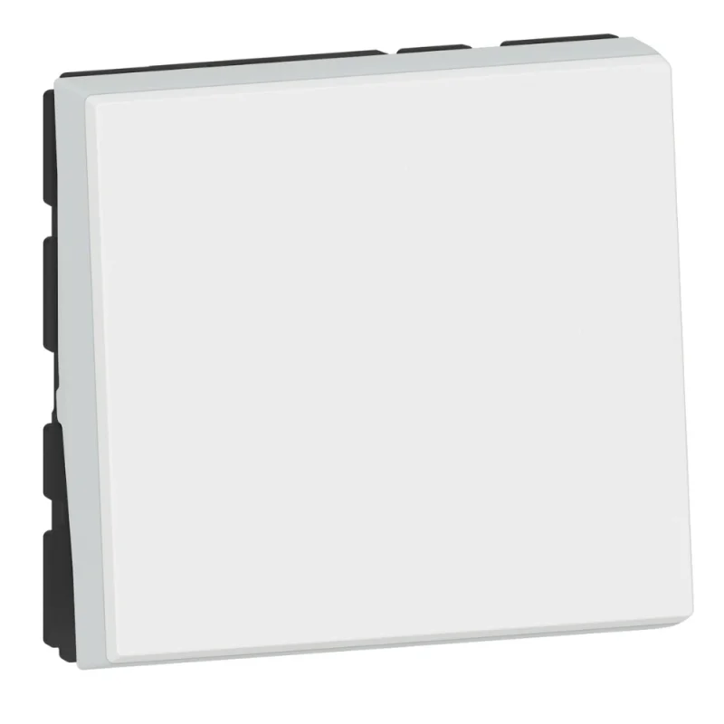 Legrand Еднополюсен ключ 10A 2M Бял - Legrand Mosaic New 077010L