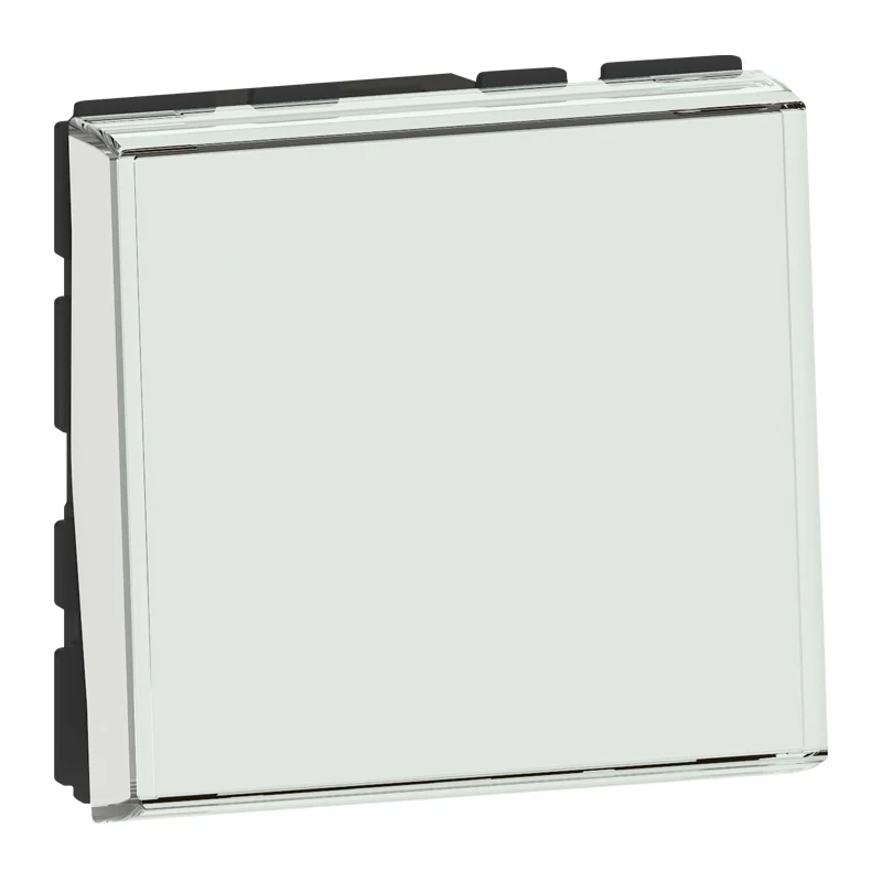 Legrand Бутон с държач етикет антибакт. 6A 2M Бял Easy-Led - Legrand Mosaic New 077043L